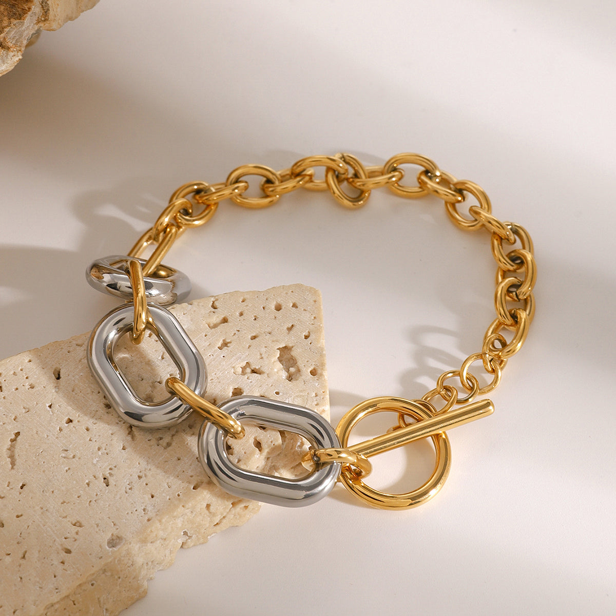 Viola Two Tone Premium Bracelet - 18K Gold Plated