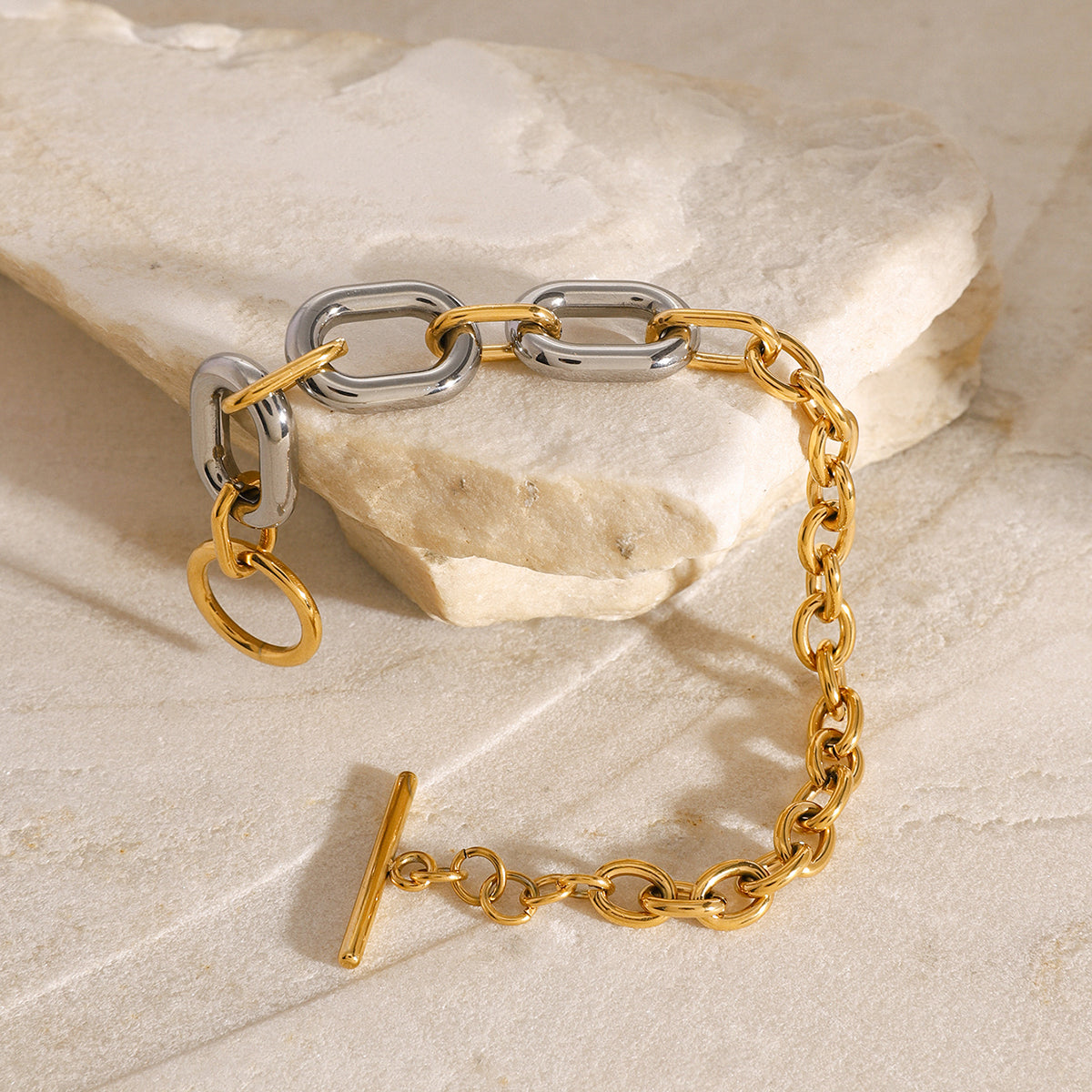 Viola Two Tone Premium Bracelet - 18K Gold Plated