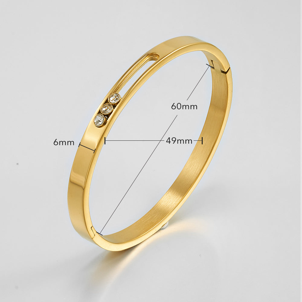 Evora U Designer Premium Bracelet - 18K Gold Plated
