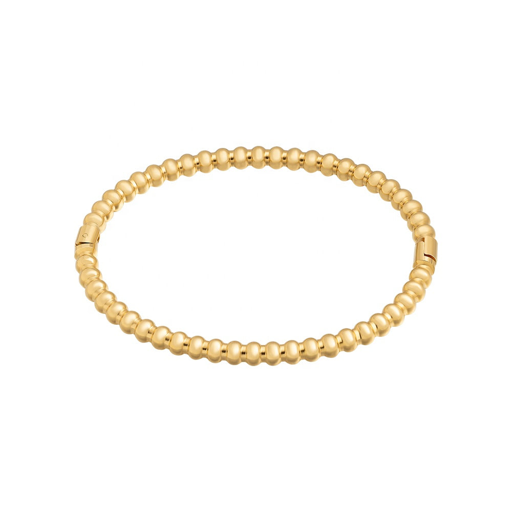 Amara Bead Designer Premium Bracelet- 18K Gold Plated