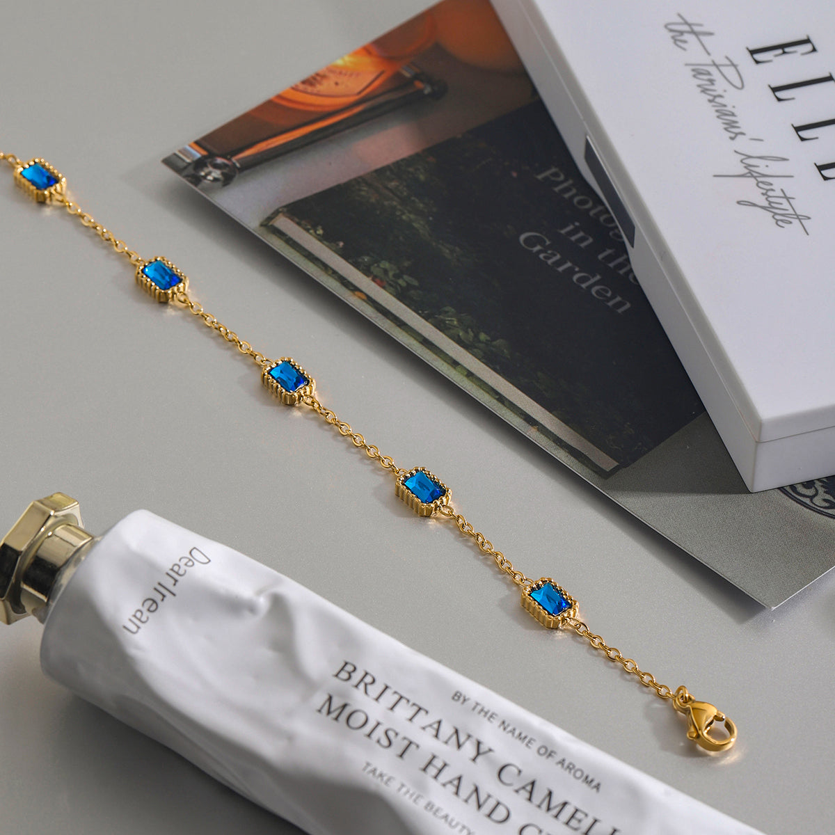 Vanora Blue Premium Bracelet - 18K Gold Plated
