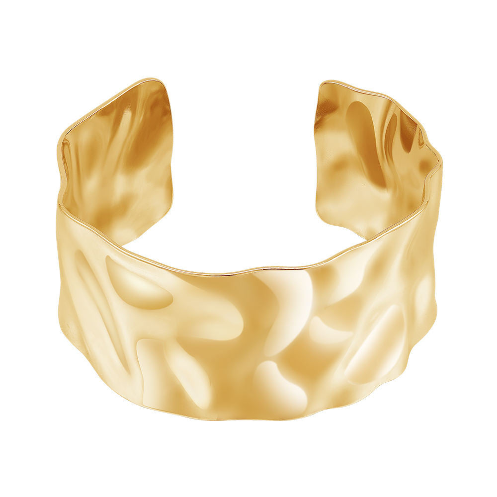 Liv Cuff Designer Premium Bracelet - 18K Gold Plated