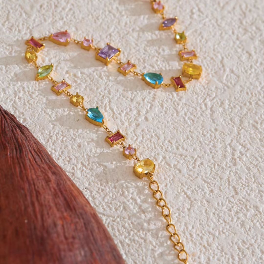 Adelise Gems Premium Bracelet - 18K Gold Plated