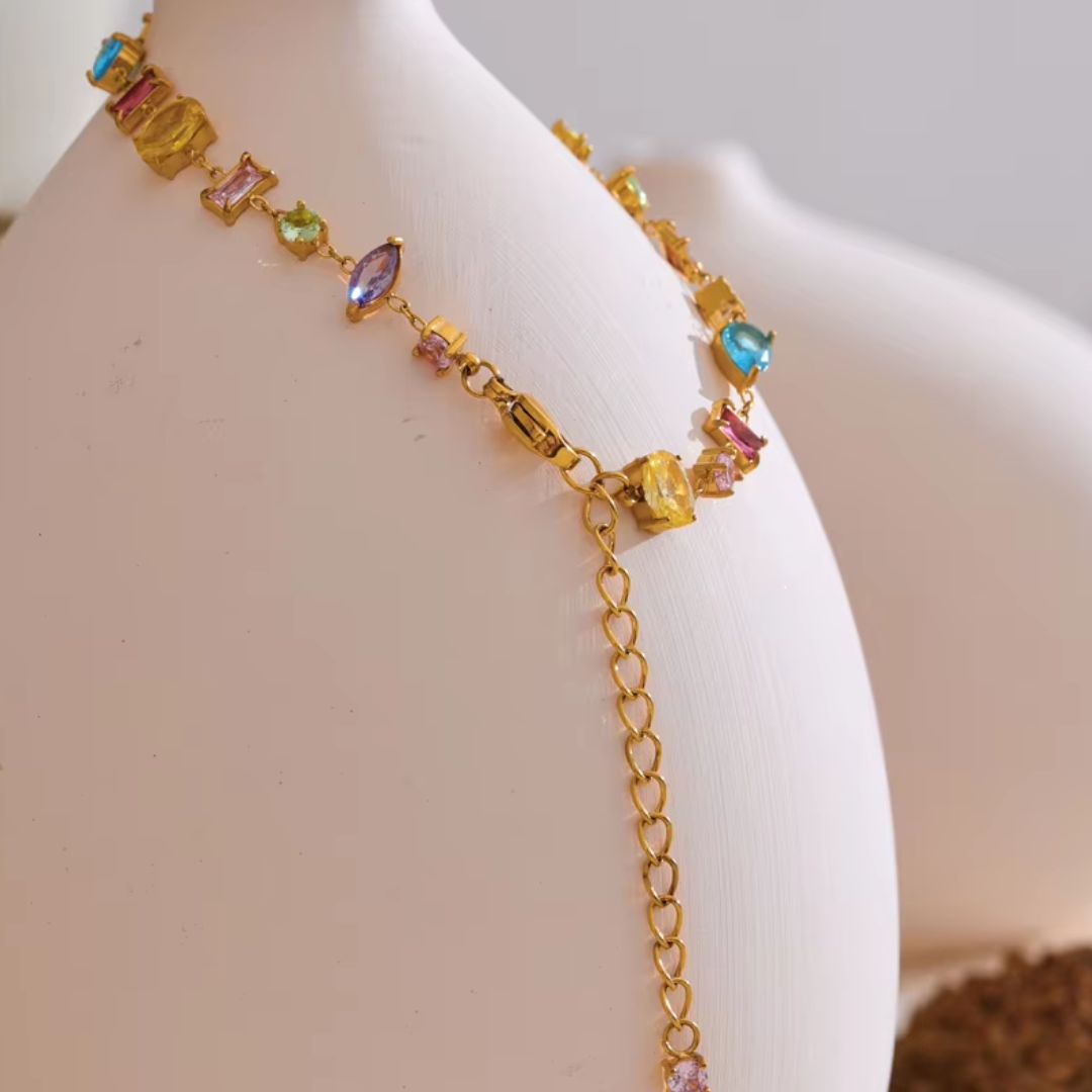 Adelise Gems Premium Bracelet - 18K Gold Plated