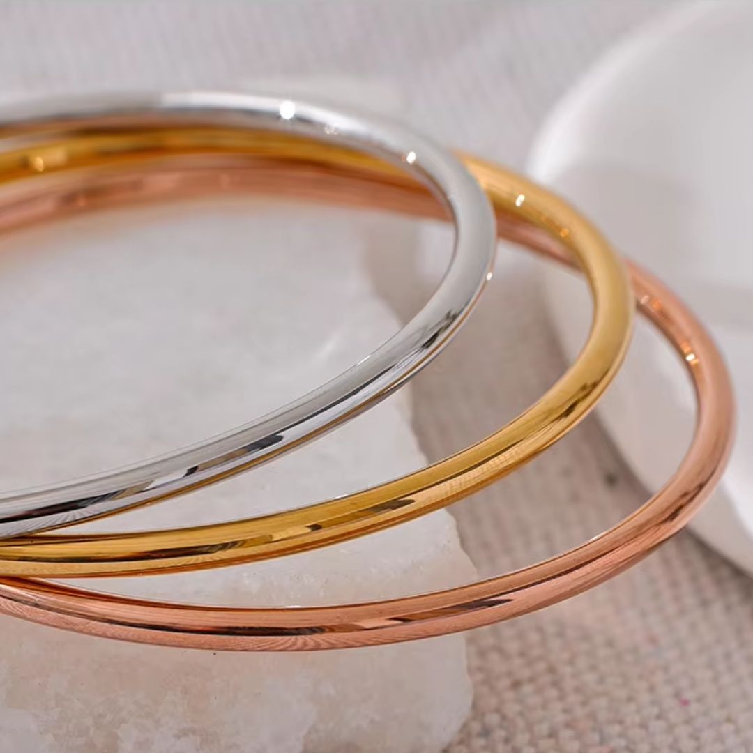 Classic Bangles Premium Bracelet - 18K Gold Plated