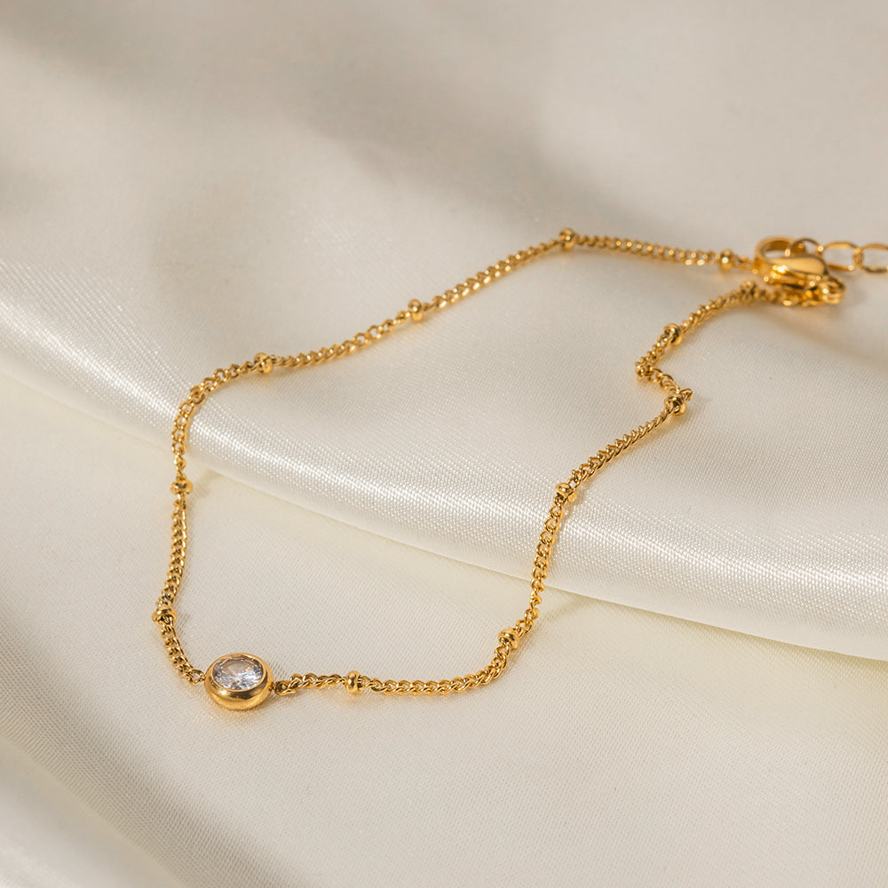 Tala Solitaire Premium Bracelet - 18K Gold Plated