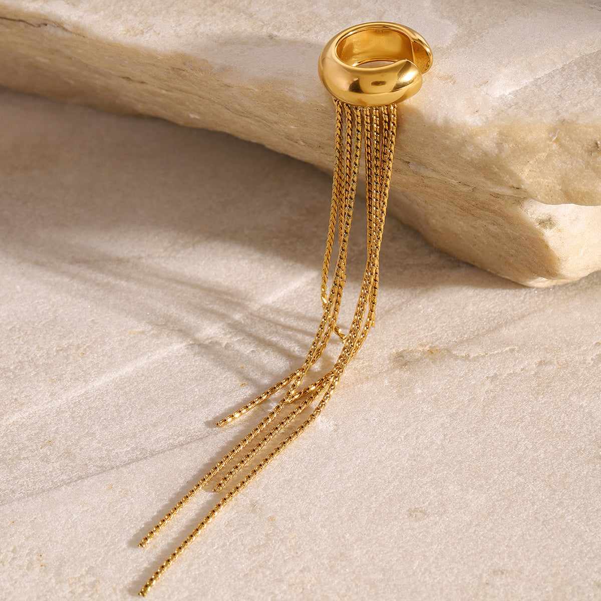 Lira Tassel Premium Earcuff - 18K Gold Plated