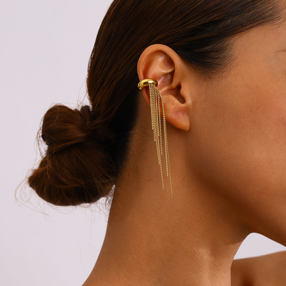 Lira Tassel Premium Earcuff - 18K Gold Plated