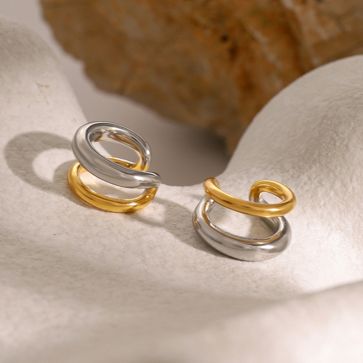 Fina Premium Earcuffs - 18K Gold Plated
