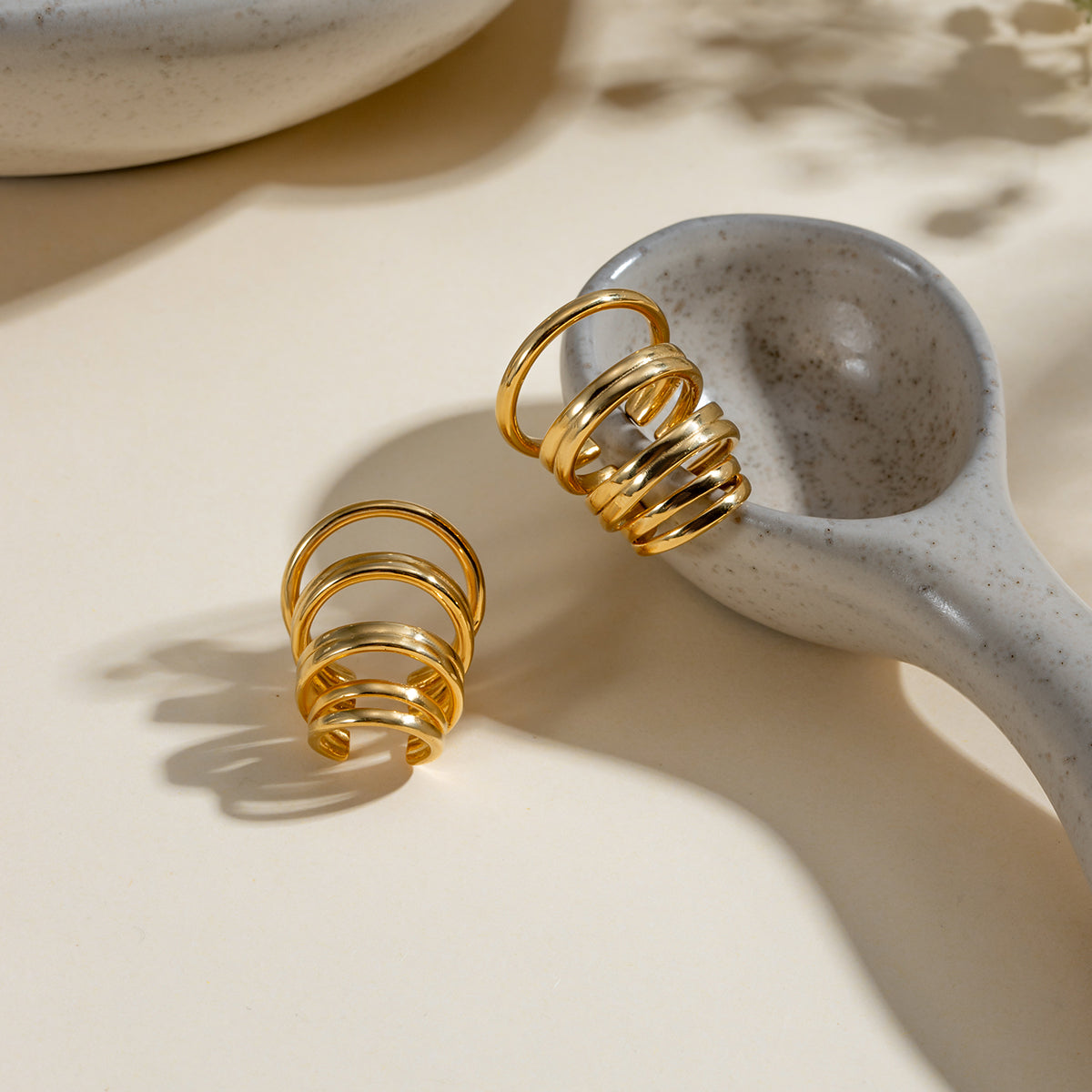 Ines Premium Earcuffs - 18K Gold Plated