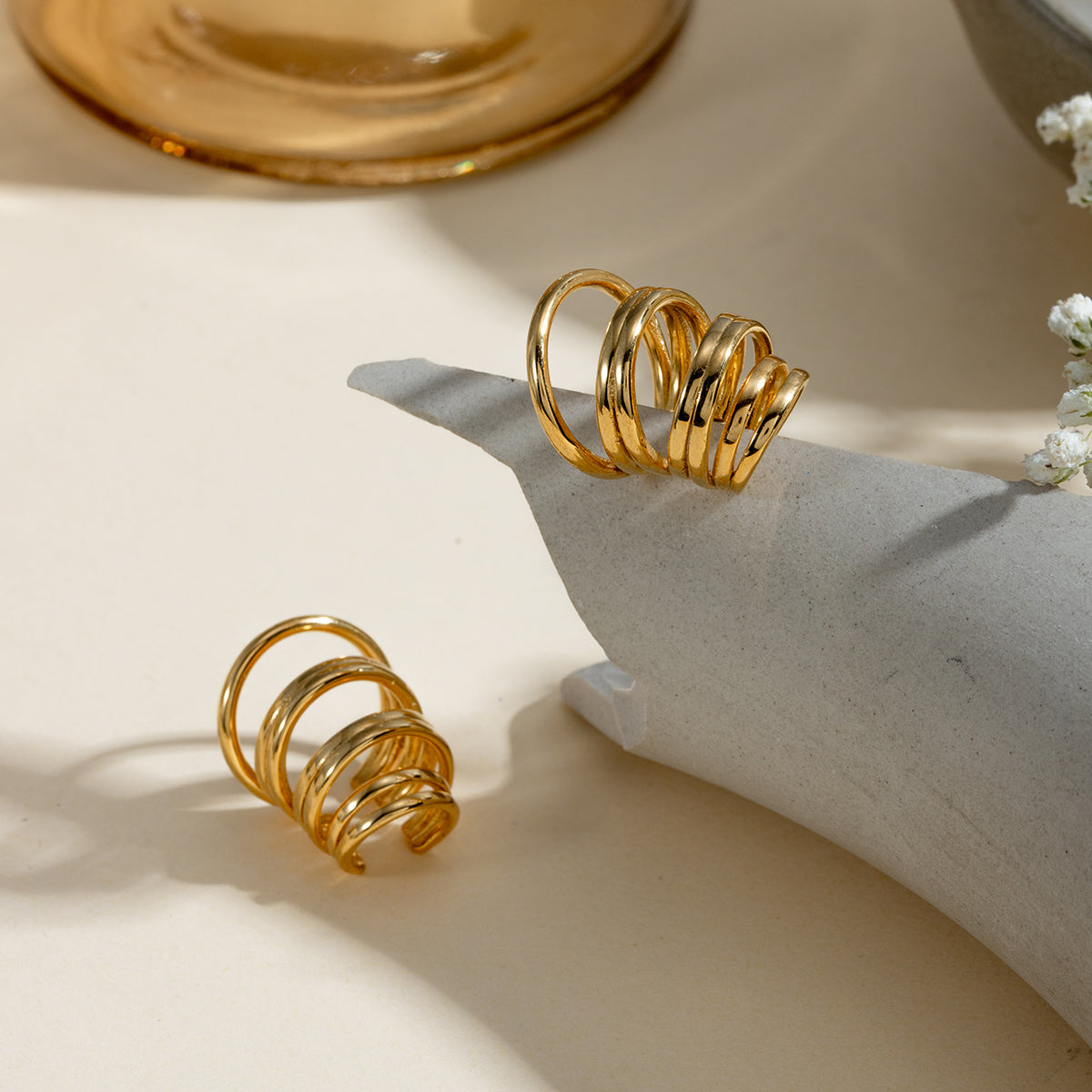 Ines Premium Earcuffs - 18K Gold Plated