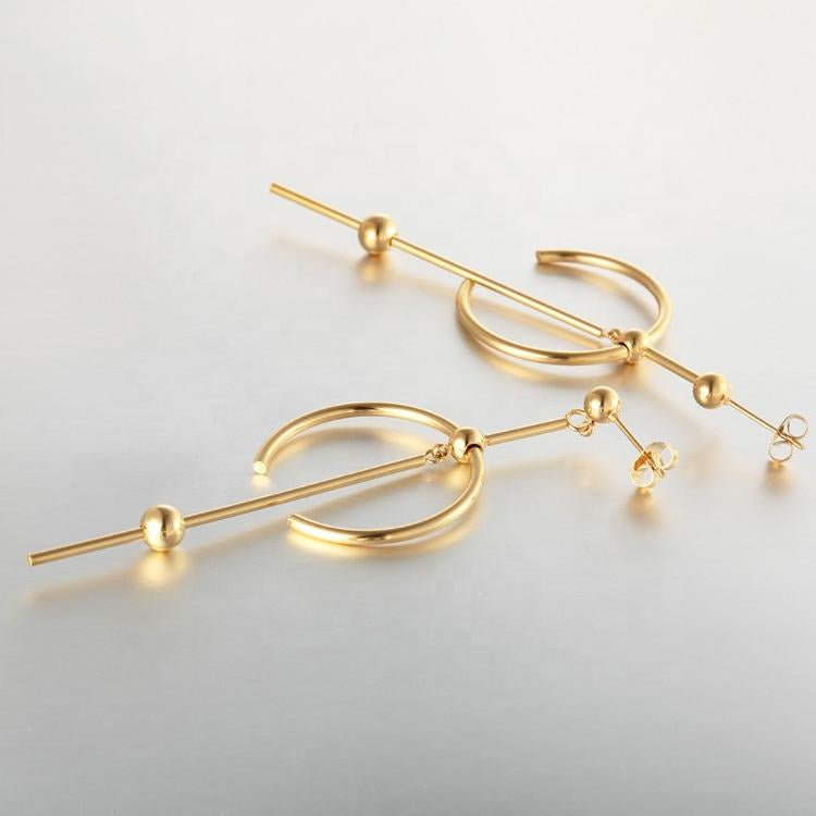 Moonveil Designer Premium Earrings - 18K Gold Plated