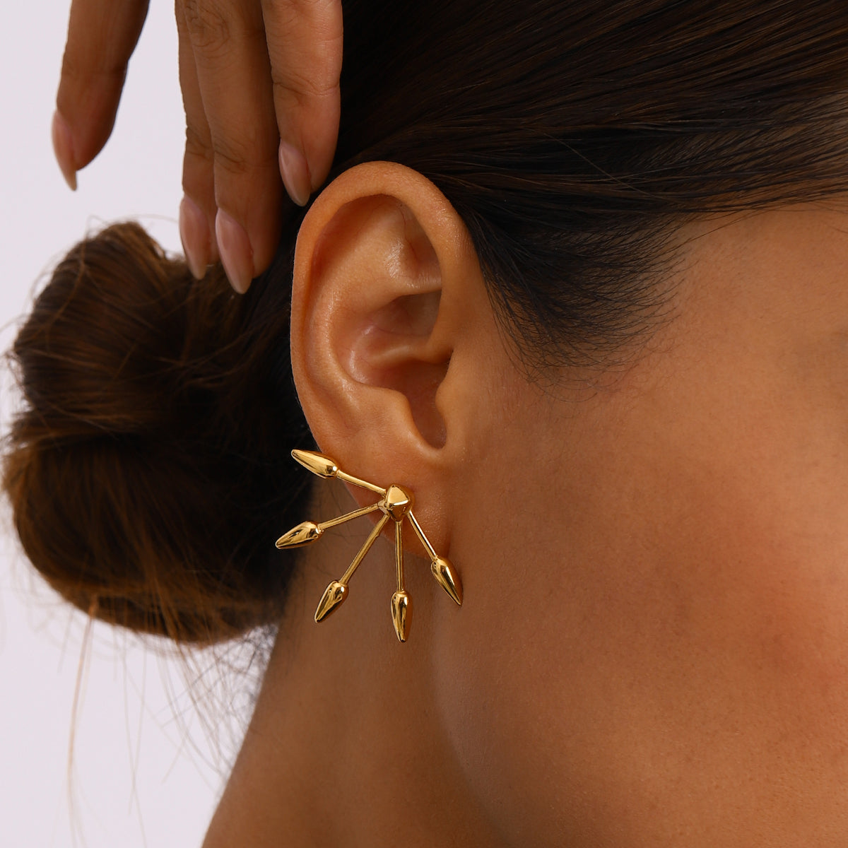 Mavi Spokes Premium Earrings - 18K Gold Plated