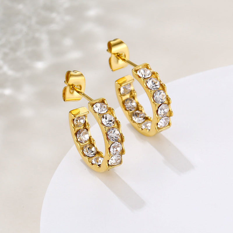 Lea Hoop Premium Earrings - 18K Gold Plated