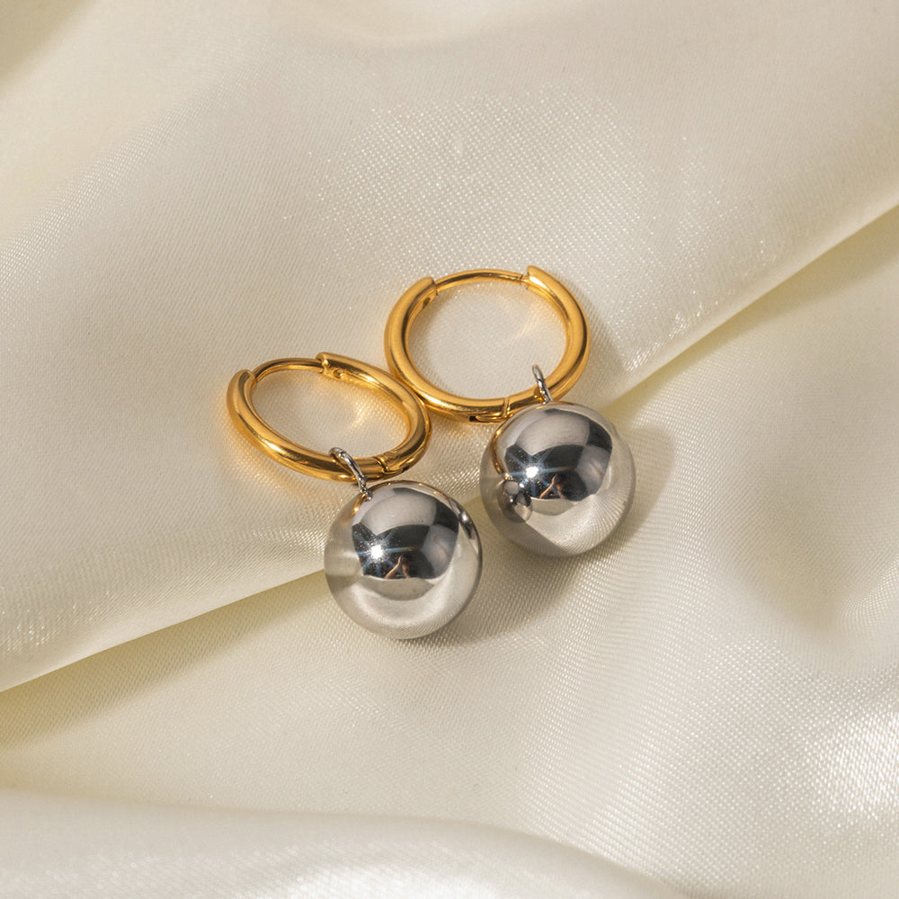 Lovi Two Tone Hoops Premium Earrings - 18K Gold Plated