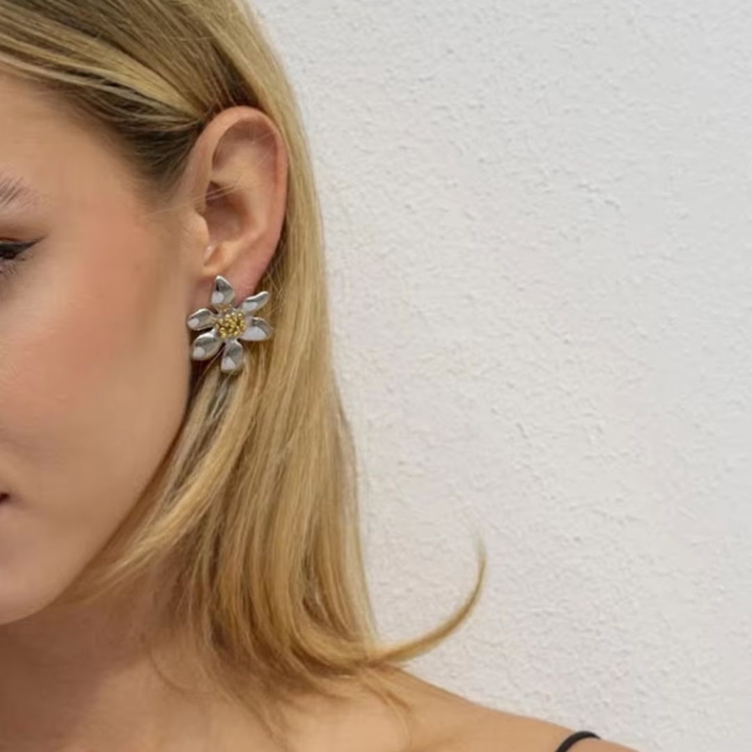 Flowers in Bloom Premium Earrings - 18K Gold Plated