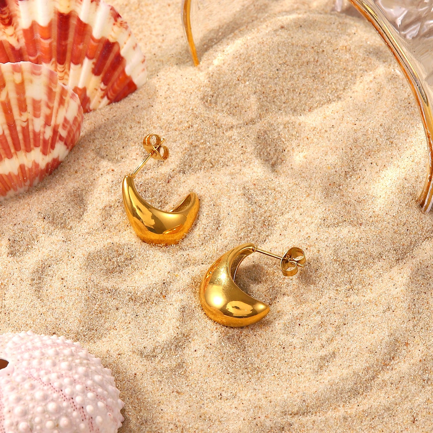 Rhea Premium Earrings - 18K Gold Plated