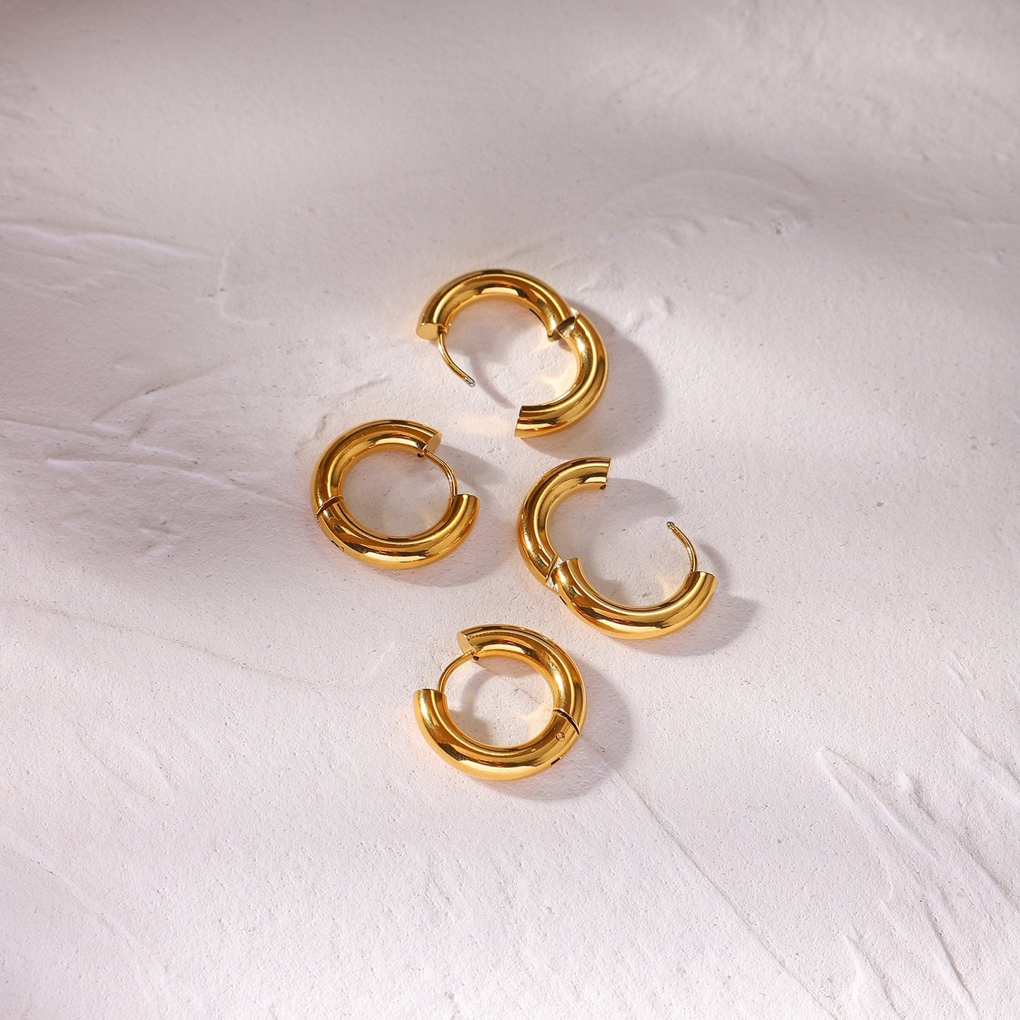 Orah Classic Hoop Premium Earrings - 18K Gold Plated