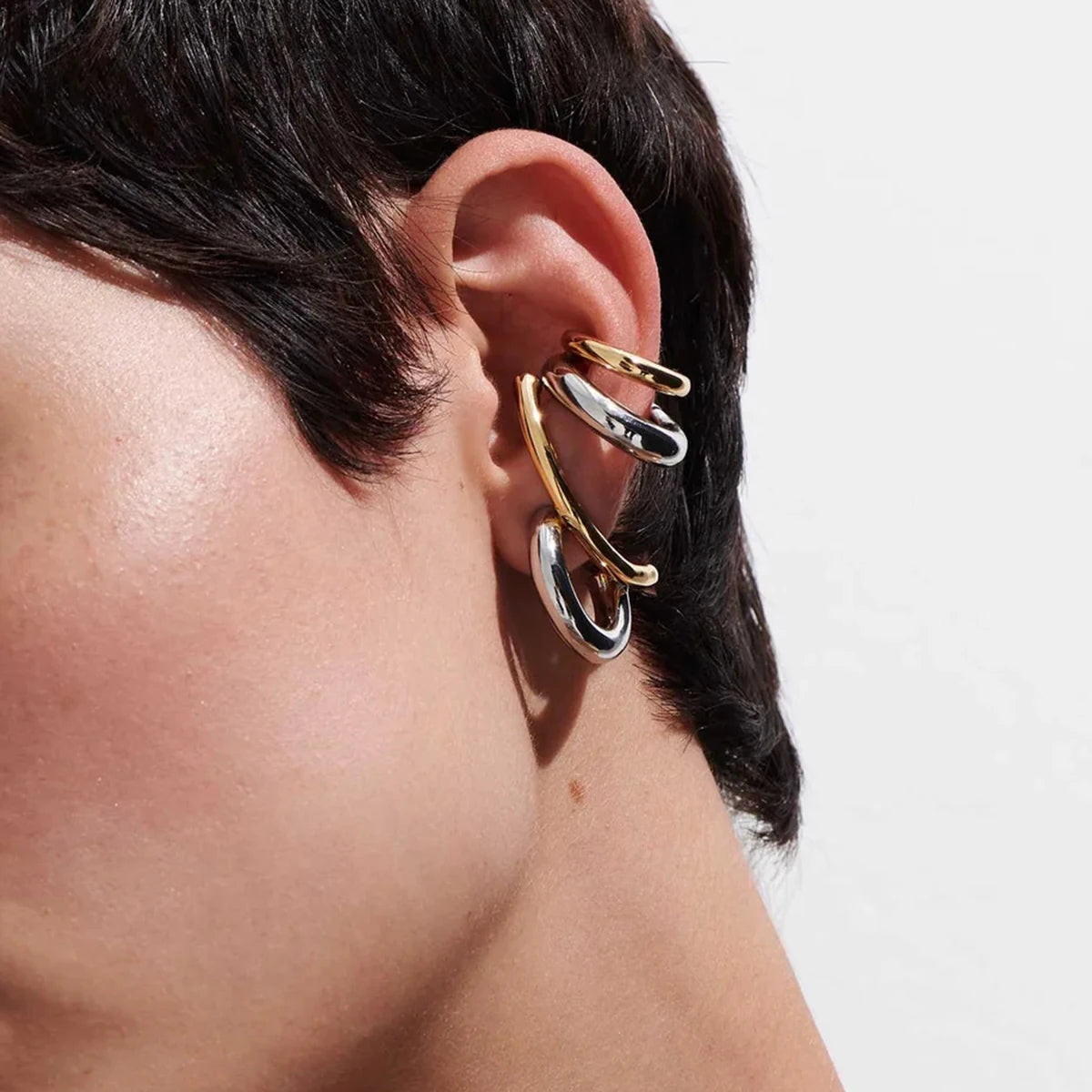 Zora Geometric Premium Earrings - 18K Gold Plated