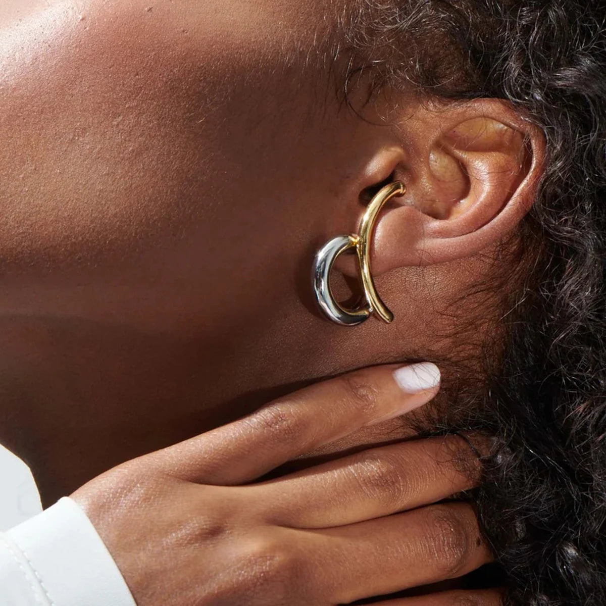 Zora Geometric Premium Earrings - 18K Gold Plated