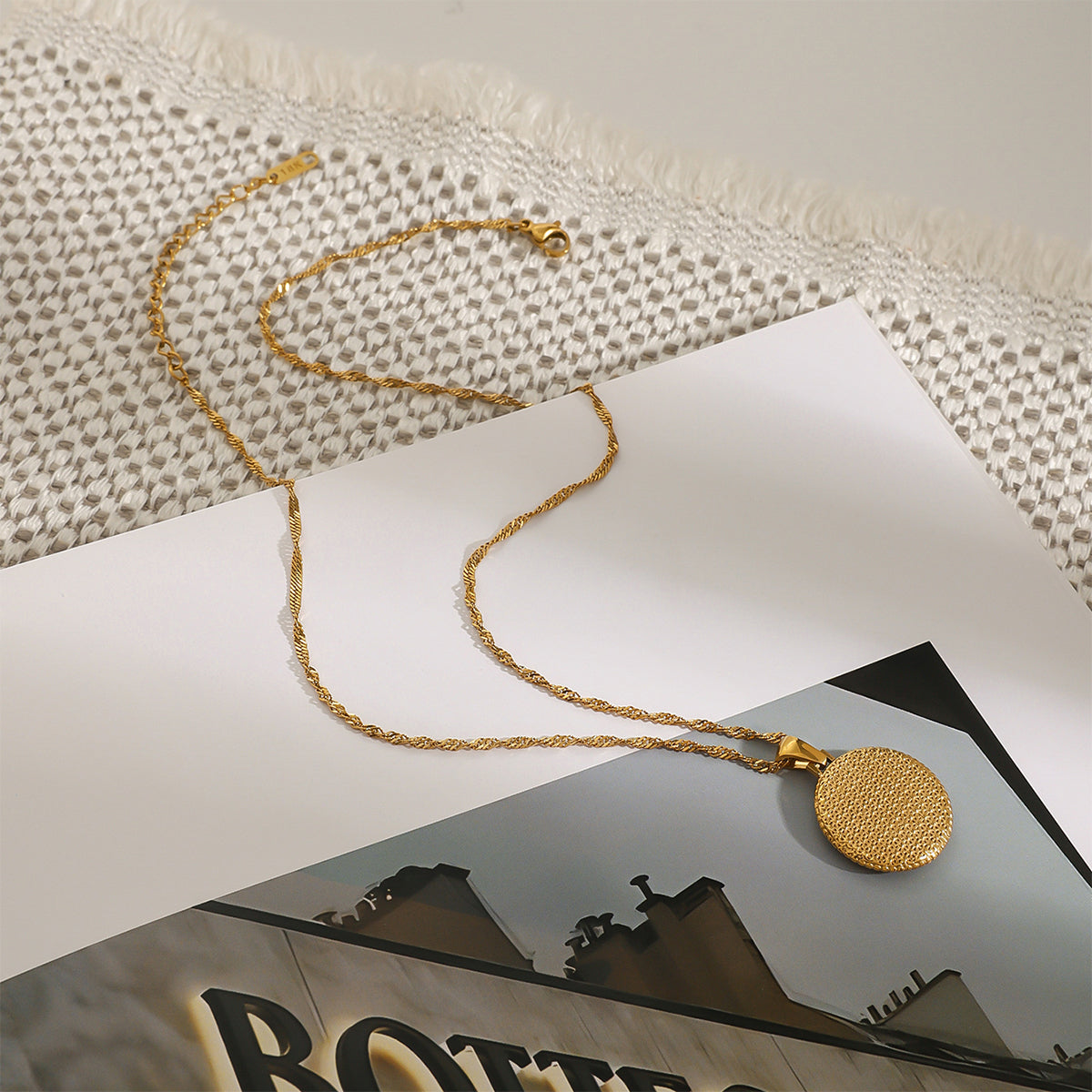 True North Two Tone Premium Necklace - 18K Gold Plated