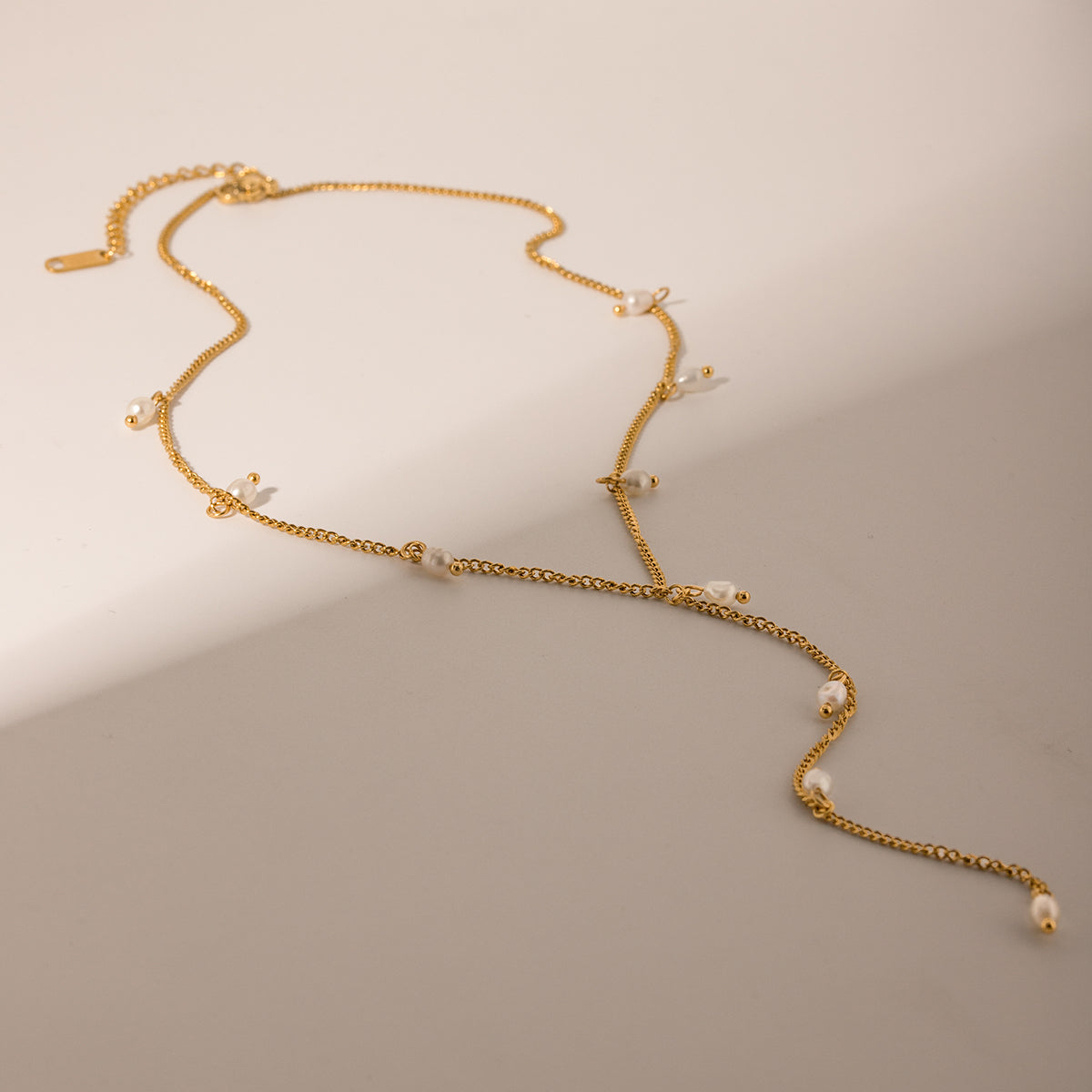 Pearl Tassle Premium Necklace - 18K Gold Plated