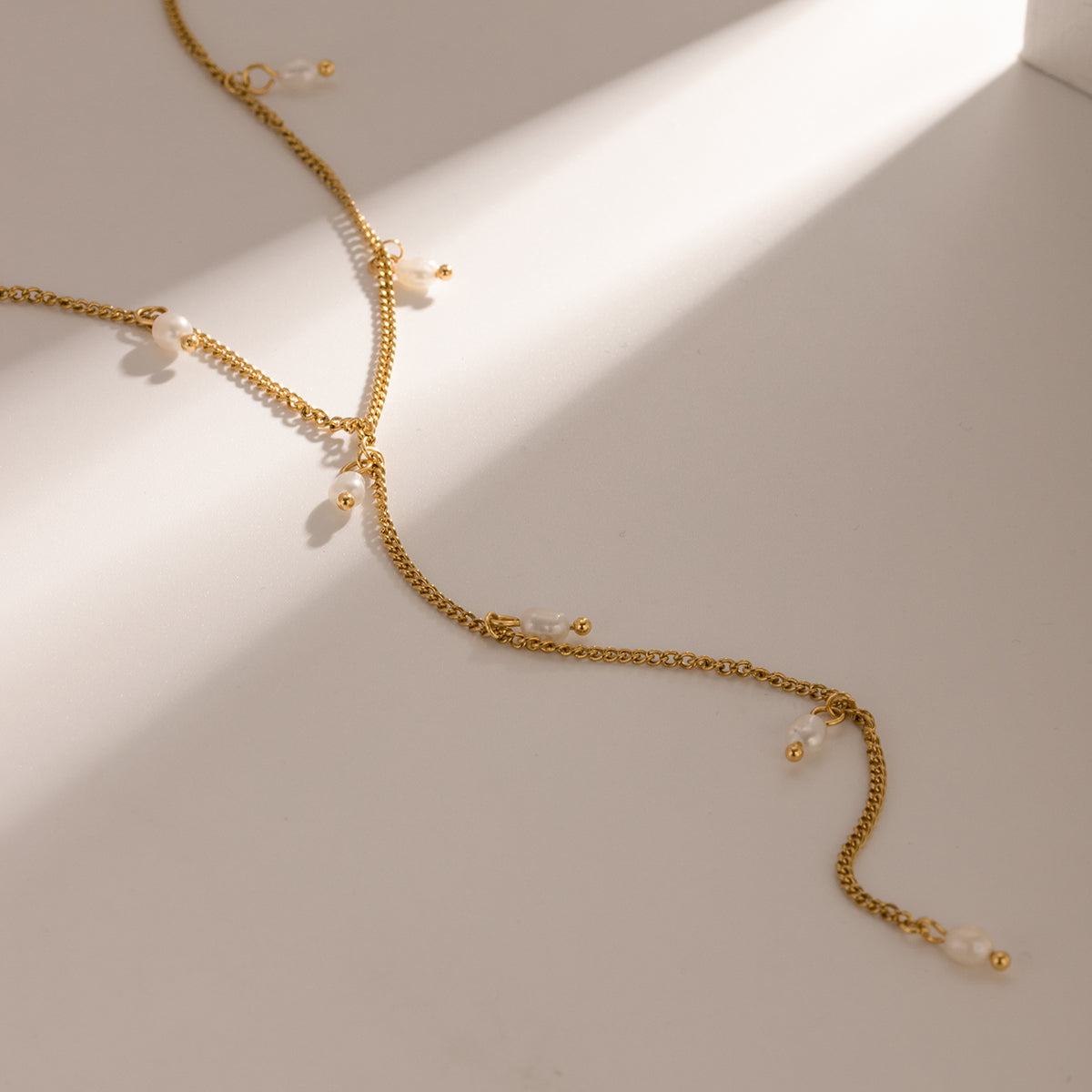 Pearl Tassle Premium Necklace - 18K Gold Plated