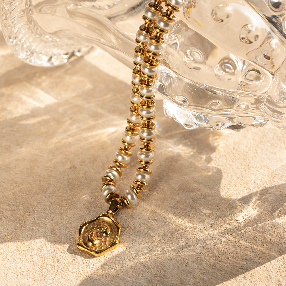 Pearl Droplet Premium Necklace - 18K Gold Plated