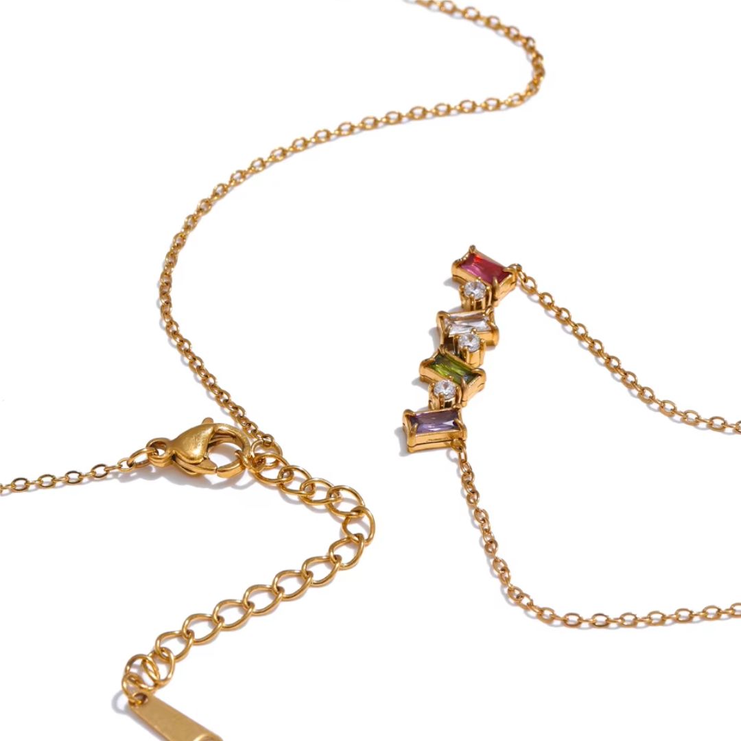 Alara Gems Premium Necklace - 18K Gold Plated
