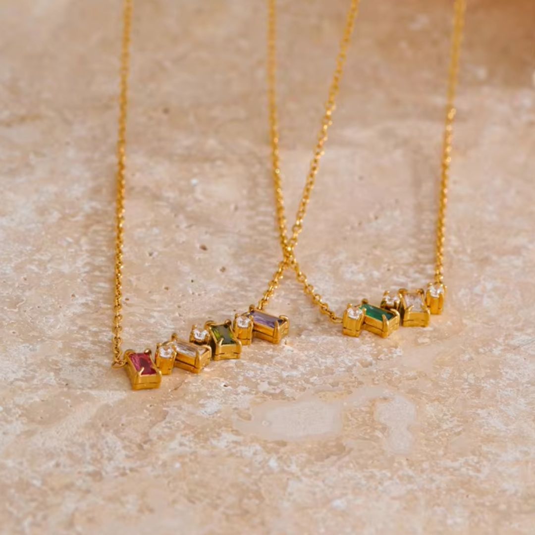Alara Gems Premium Necklace - 18K Gold Plated