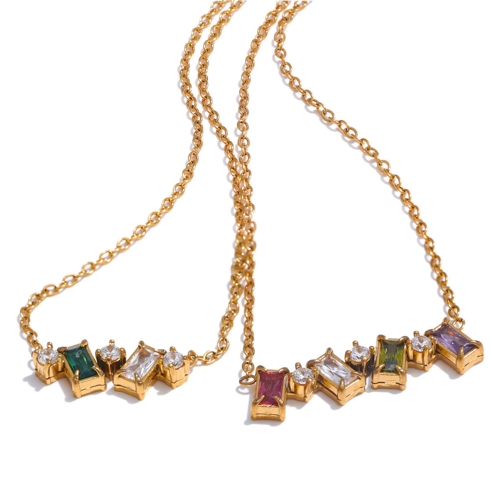 Alara Gems Premium Necklace - 18K Gold Plated