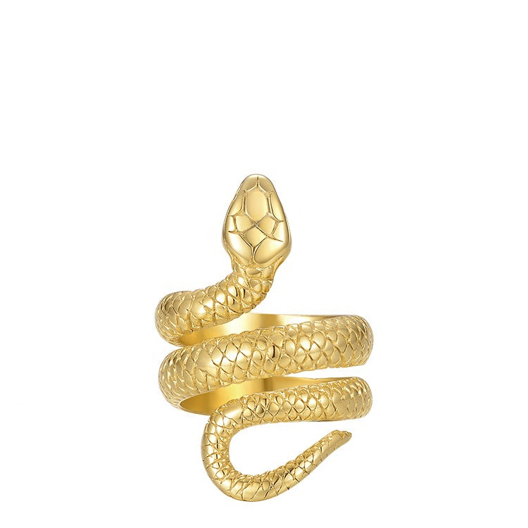 Serpent Queen Designer Premium Ring - 18K Gold Plated