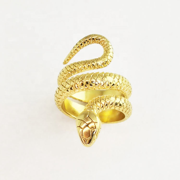 Serpent Queen Designer Premium Ring - 18K Gold Plated