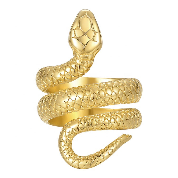 Serpent Queen Designer Premium Ring - 18K Gold Plated