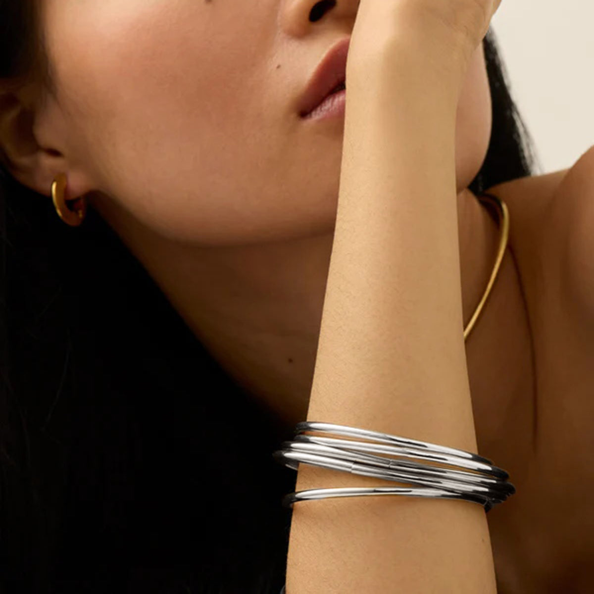 Classic Bangles Set Premium Bracelet - 18K Gold Plated