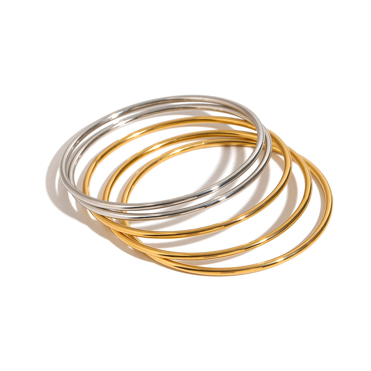 Classic Bangles Set Premium Bracelet - 18K Gold Plated