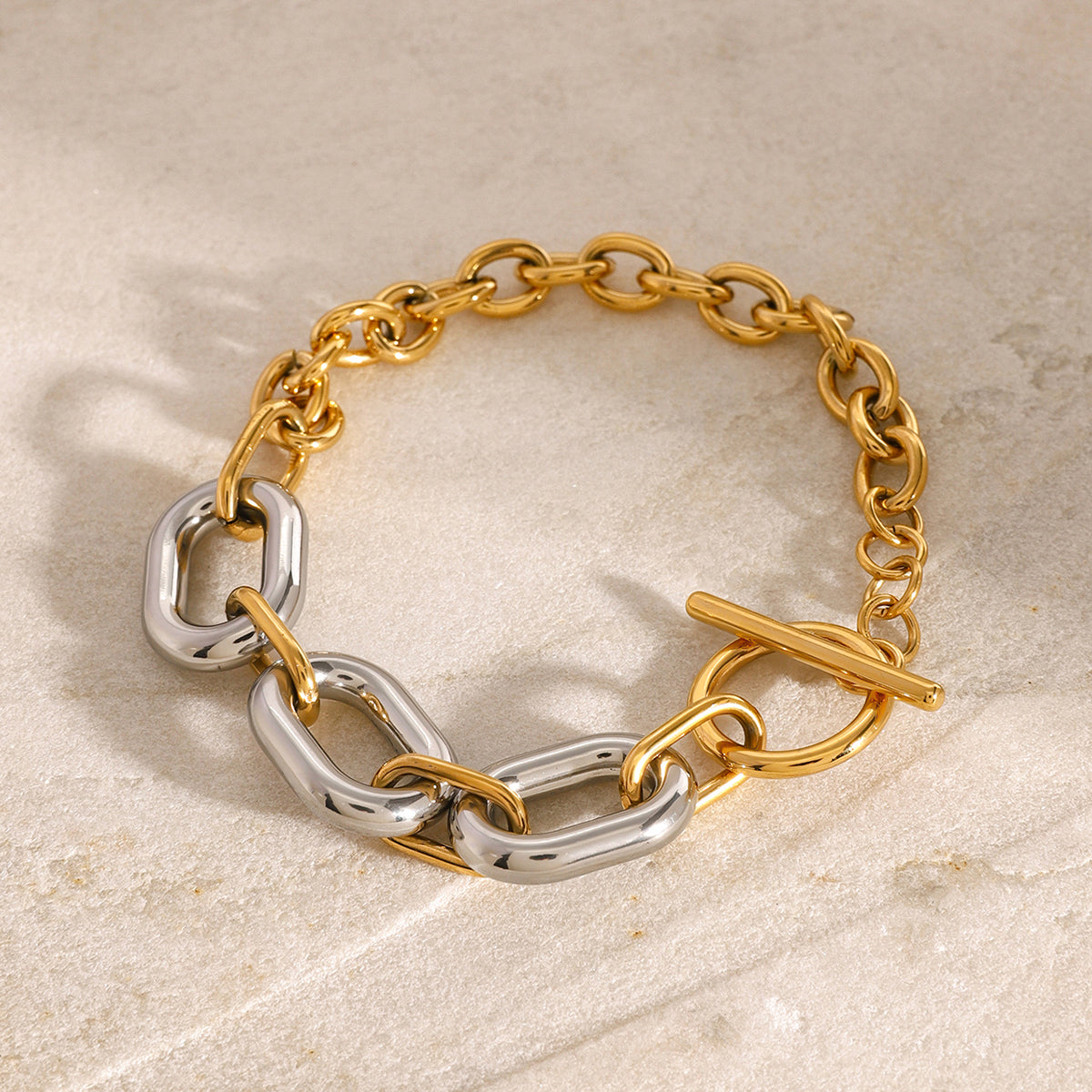 Viola Two Tone Premium Bracelet - 18K Gold Plated