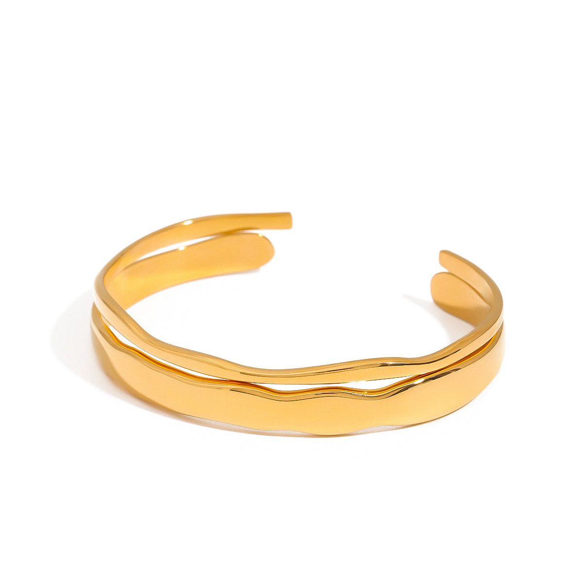 Sora Cuff Stack Premium Bracelet - 18K Gold Plated