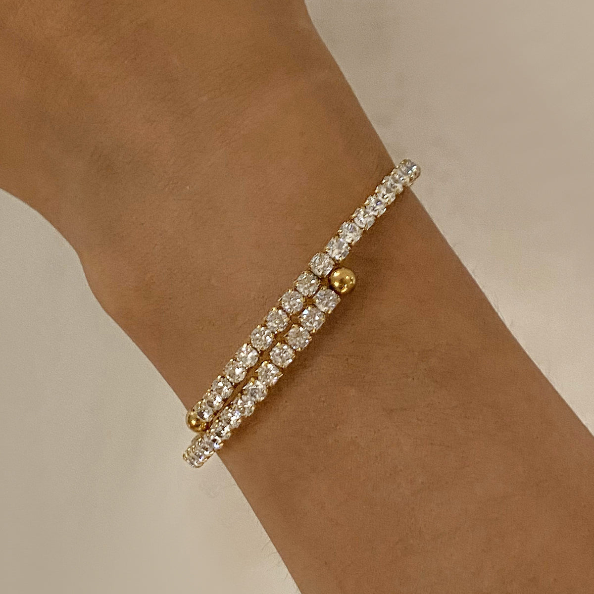Tennis Wrap Premium Bracelet - 18K Gold Plated