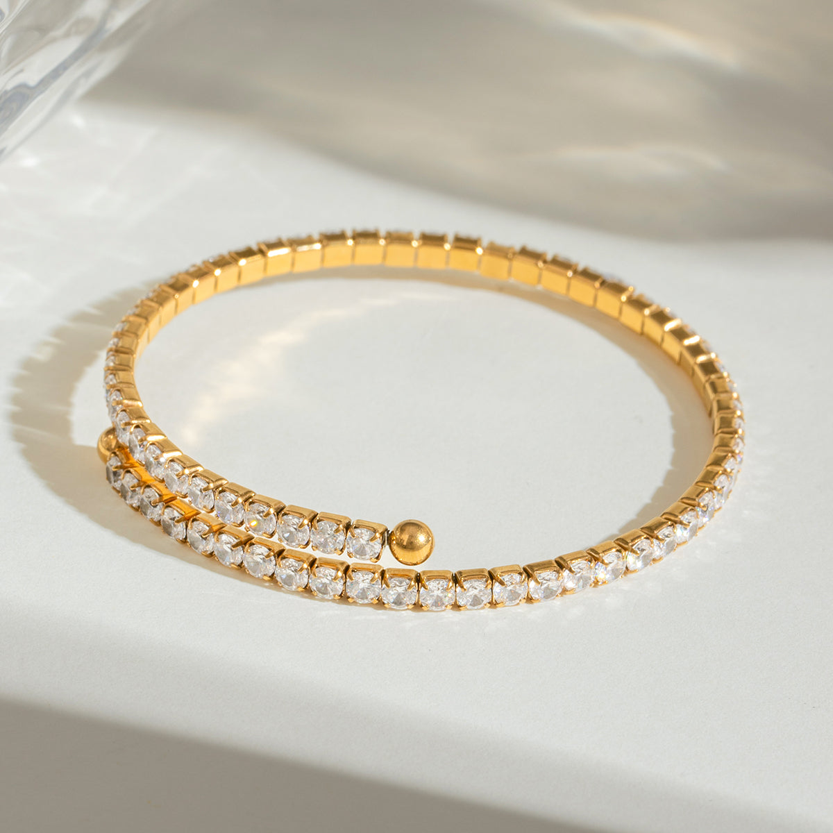 Tennis Wrap Premium Bracelet - 18K Gold Plated