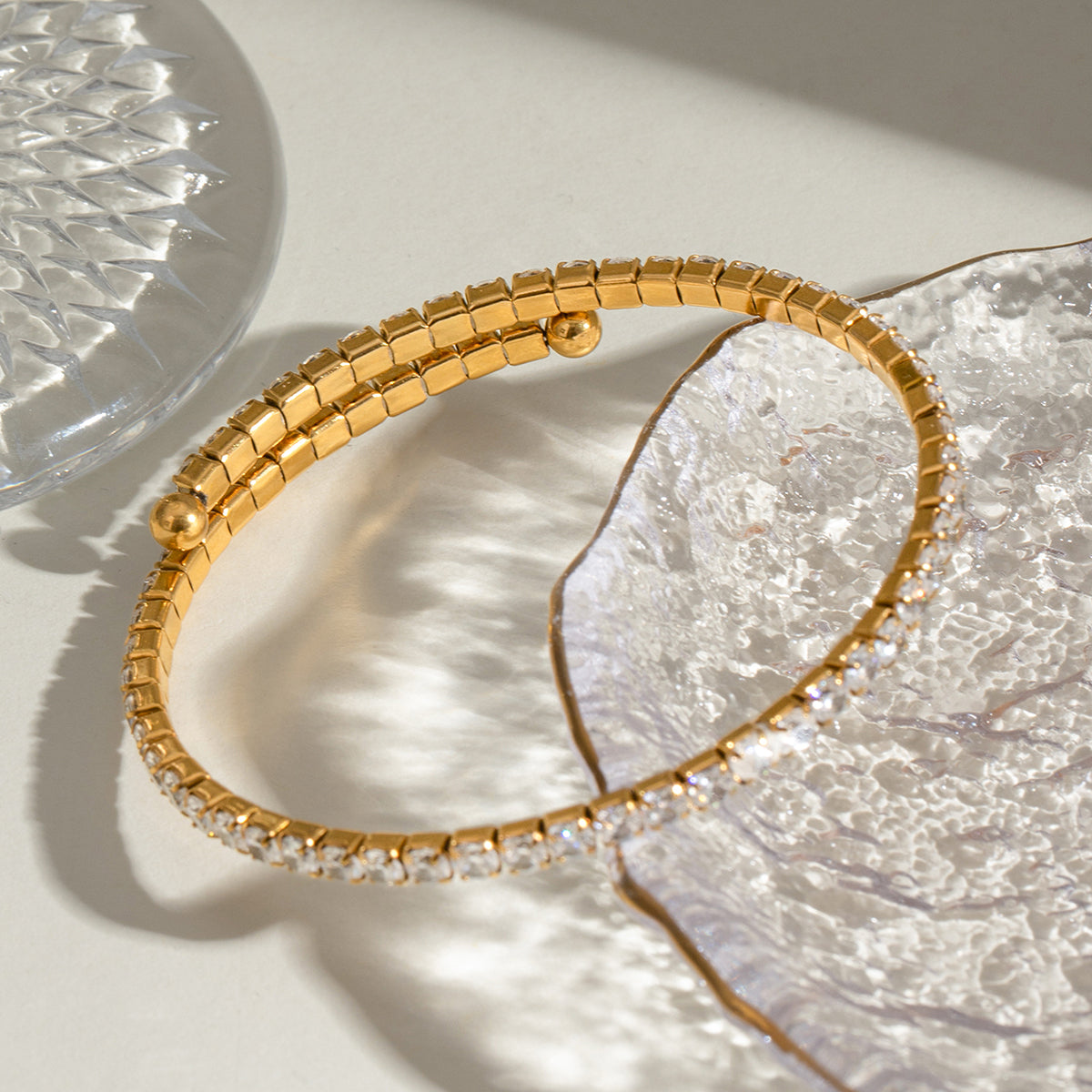 Tennis Wrap Premium Bracelet - 18K Gold Plated