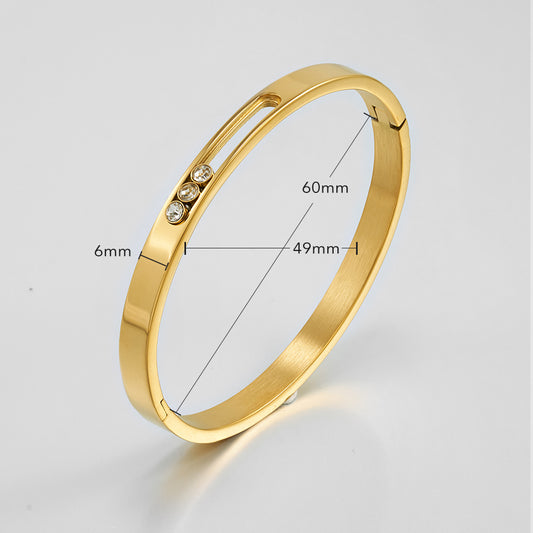 Evora U Designer Premium Bracelet - 18K Gold Plated