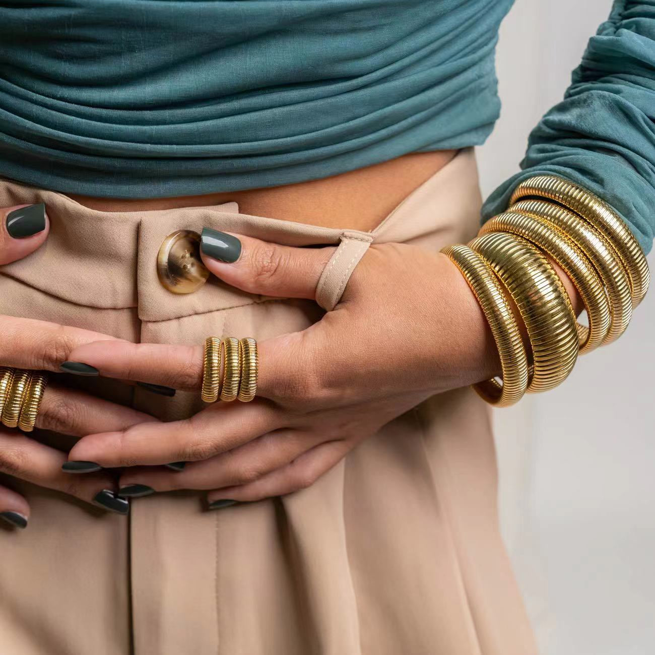 Amber Designer Premium Bracelet- 18K Gold Plated