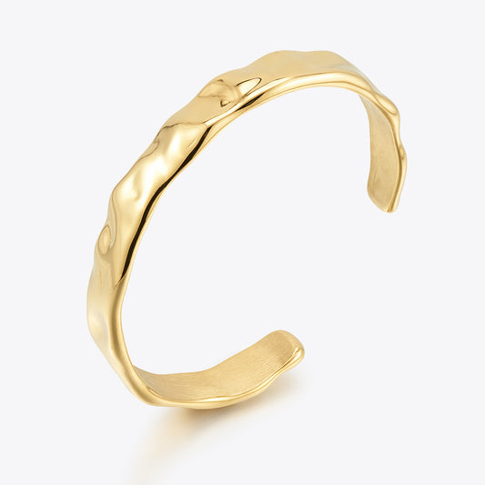 Irregular Designer Premium Cuff - 18K Gold Plated