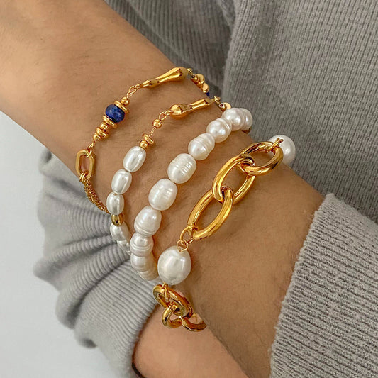 Mysie Pearl Premium Bracelet - 18K Gold Plated
