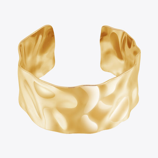 Liv Cuff Designer Premium Bracelet - 18K Gold Plated