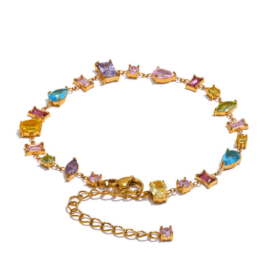 Adelise Gems Premium Bracelet - 18K Gold Plated