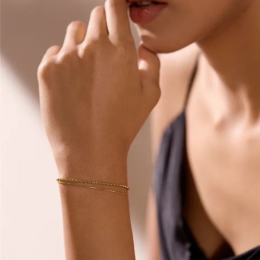 Cascade Beads Premium Bracelet - 18K Gold Plated