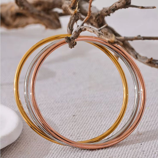 Classic Bangles Premium Bracelet - 18K Gold Plated