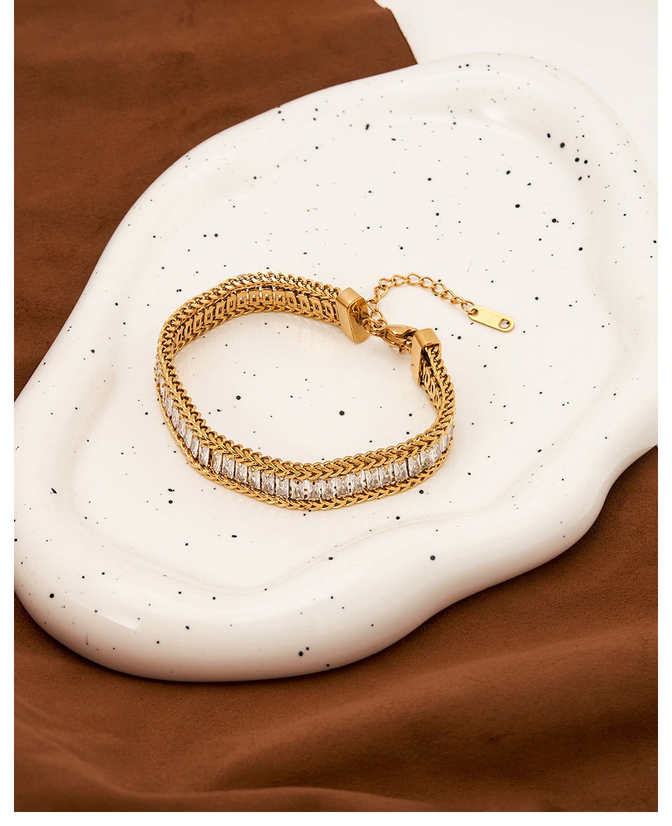 Honeywoven Designer Premium Bracelet - 18K Gold Plated